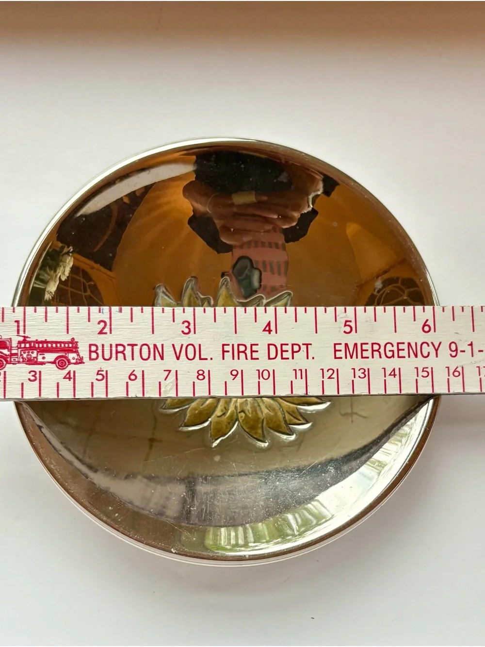 Stamped Sunflower Ring Dish
